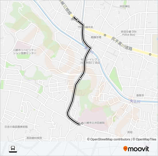 川６６ Bus Line Map
