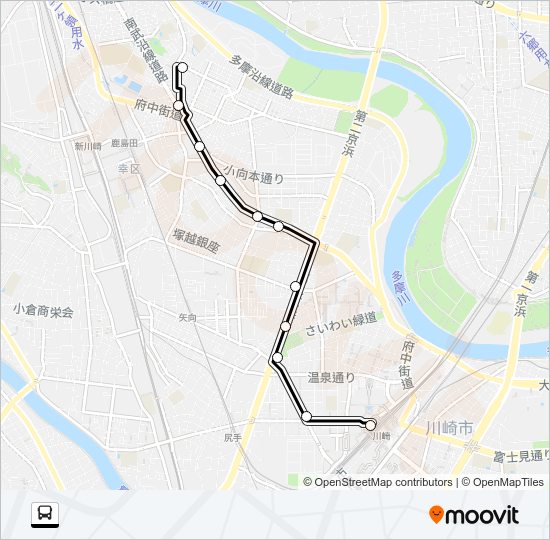 川８１ Bus Line Map