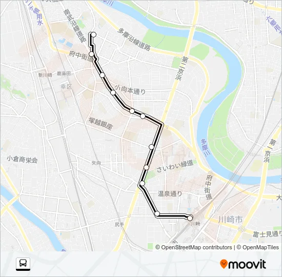 川８１ バスの路線図