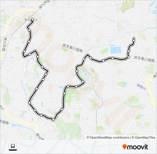 新１２ バスの路線図