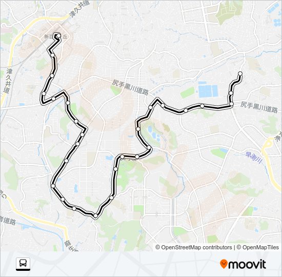新１２ Bus Line Map