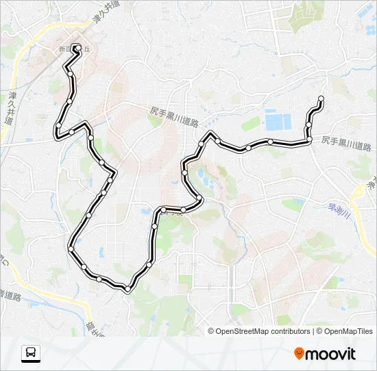 新１２ バスの路線図