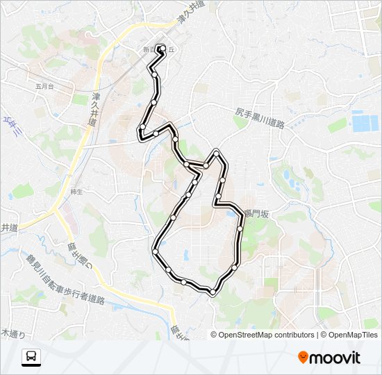 新１３ Bus Line Map