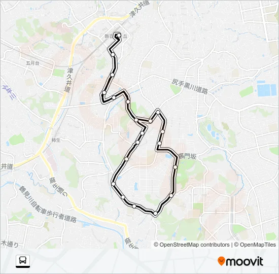 新１３ Bus Line Map