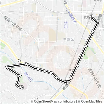 杉０１ Bus Line Map