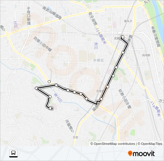 杉０１ Bus Line Map