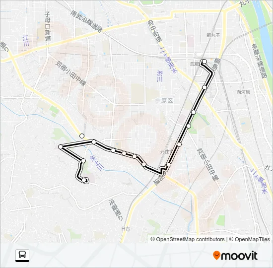 杉０１ バスの路線図