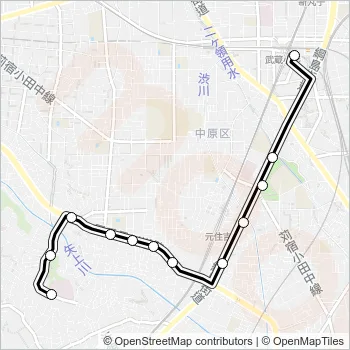 杉０１ Bus Line Map