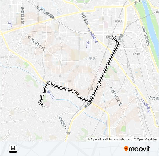 杉０１ Bus Line Map