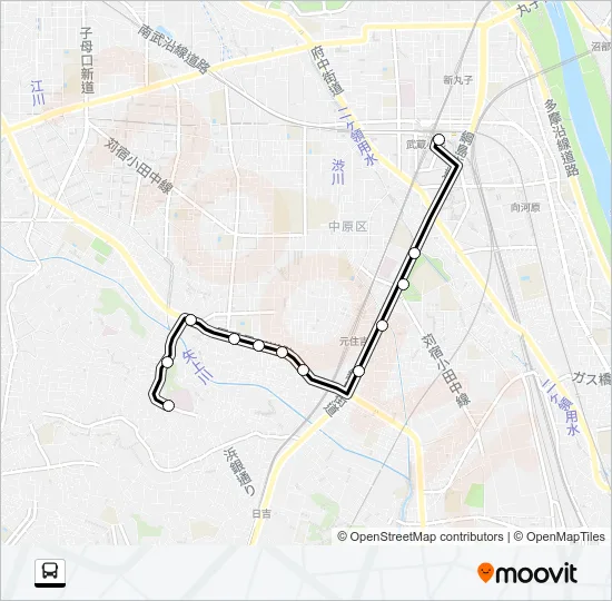 杉０１ バスの路線図