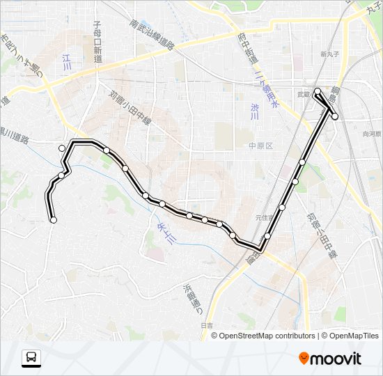 杉０３ Bus Line Map