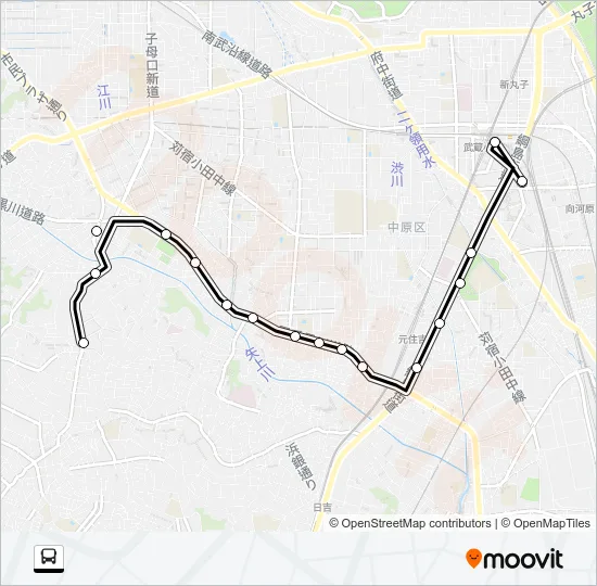 杉０３ バスの路線図