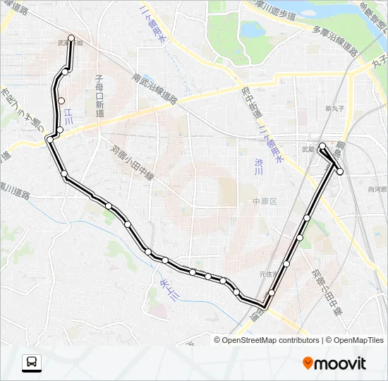 杉０４ Bus Line Map