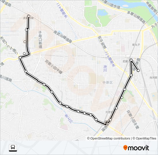 杉０４ Bus Line Map
