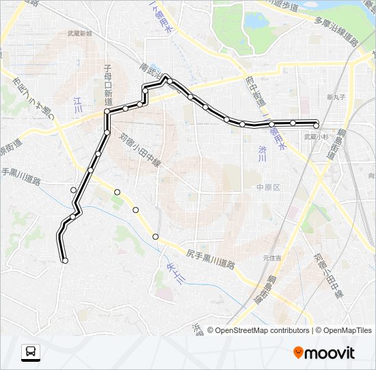 杉１０ Bus Line Map