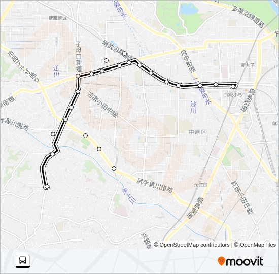 杉１０ Bus Line Map