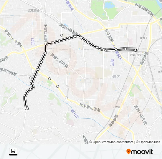 杉１０ バスの路線図