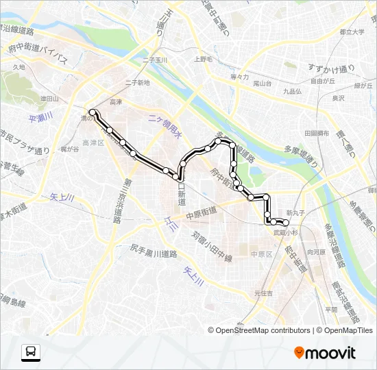 溝０５ バスの路線図