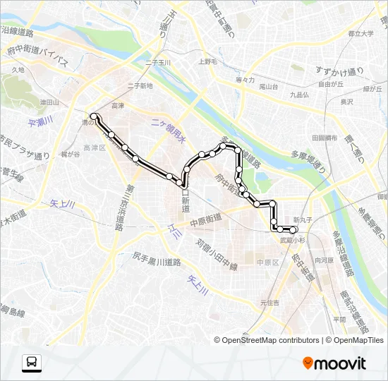 溝０５ Bus Line Map
