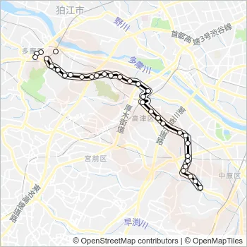 溝０６ Bus Line Map