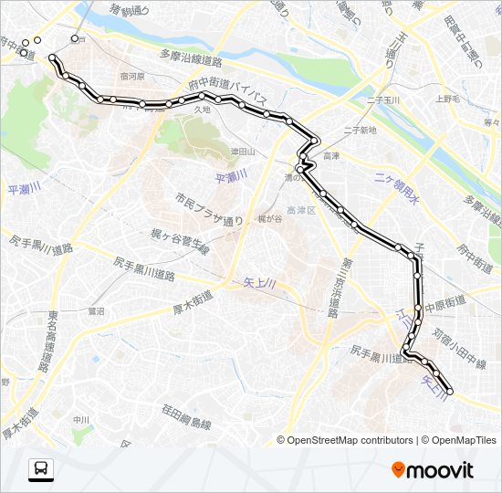 溝０６ Bus Line Map
