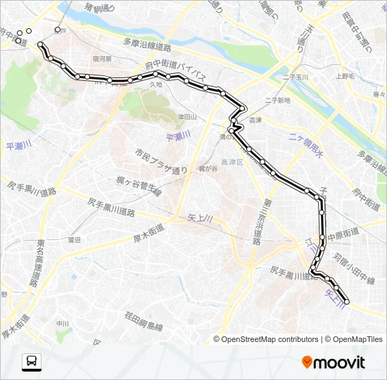 溝０６ バスの路線図