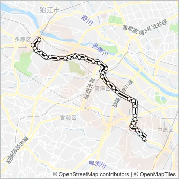 溝０６ Bus Line Map