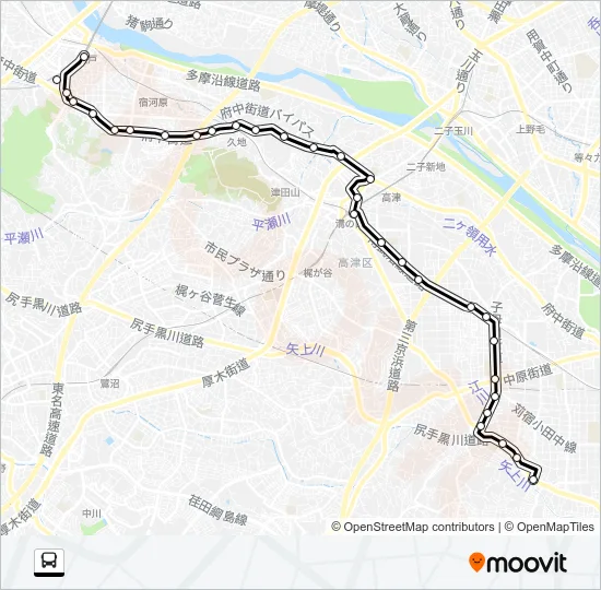 溝０６ バスの路線図