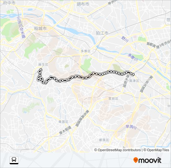 溝１１ Bus Line Map