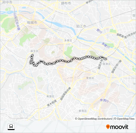 溝１１ バスの路線図