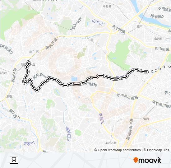 溝１１ Bus Line Map