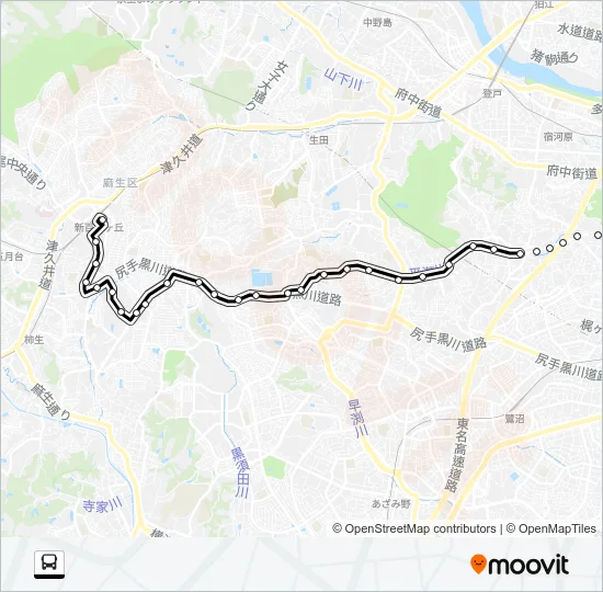 溝１１ バスの路線図