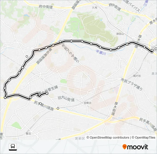 溝１５ バスの路線図