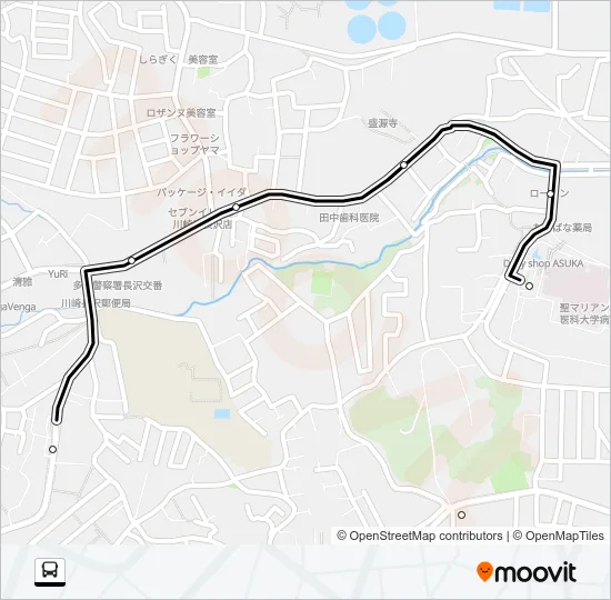 溝１８ バスの路線図