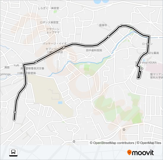 溝１８ Bus Line Map