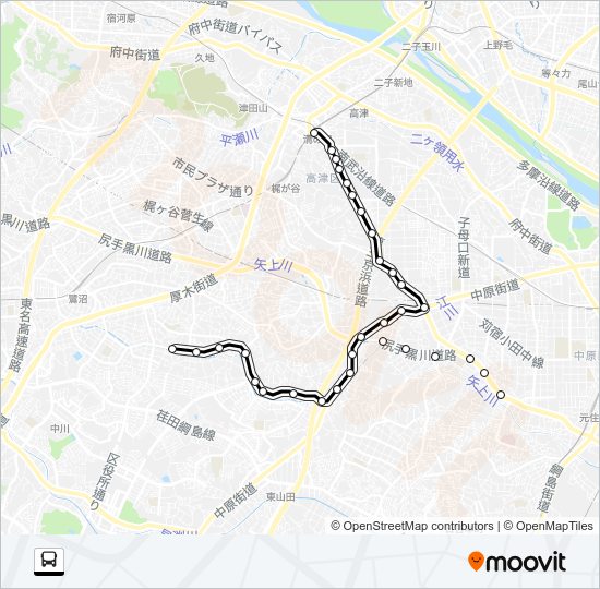 溝２１ Bus Line Map