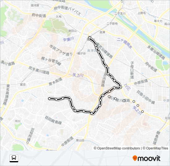 溝２１ Bus Line Map