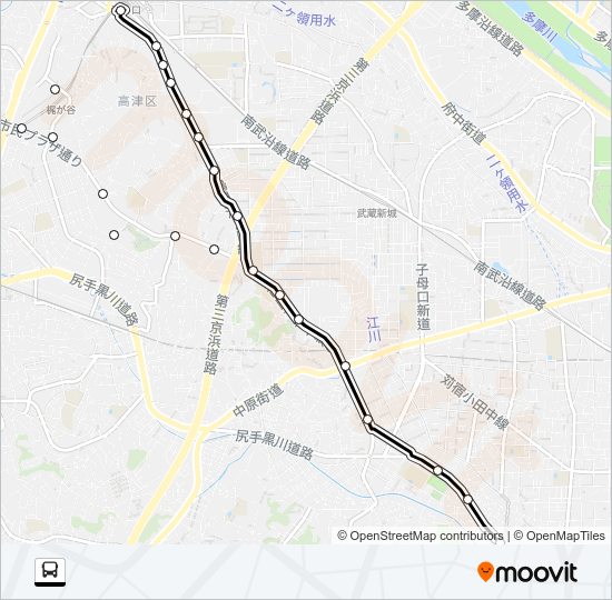溝２３ Bus Line Map