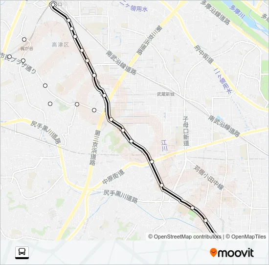 溝２３ Bus Line Map