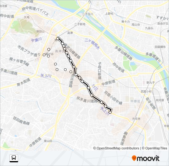 溝２３ Bus Line Map