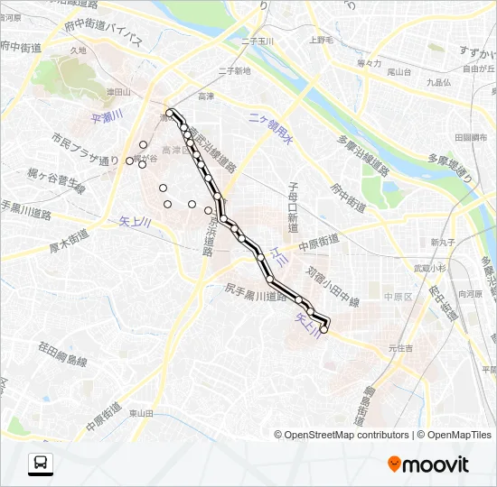 溝２３ Bus Line Map