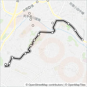 溝２５ Bus Line Map