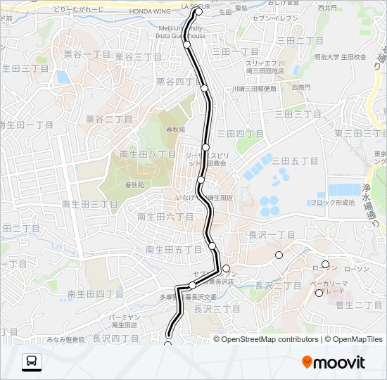 生０２ Bus Line Map