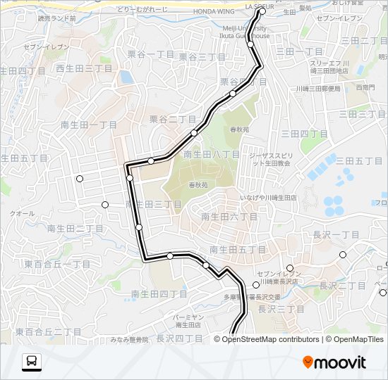 生０３ Bus Line Map
