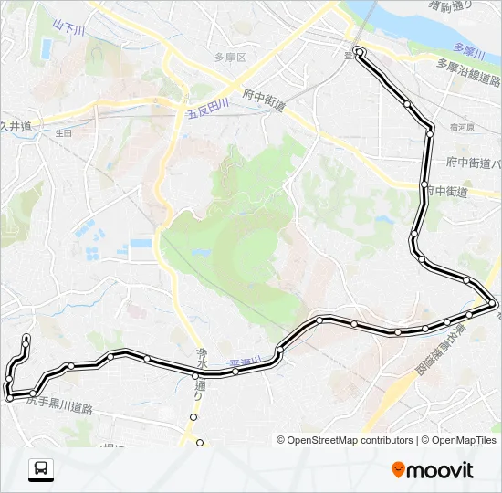 登０５ バスの路線図