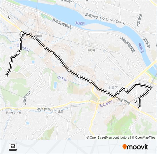 登１４ Bus Line Map