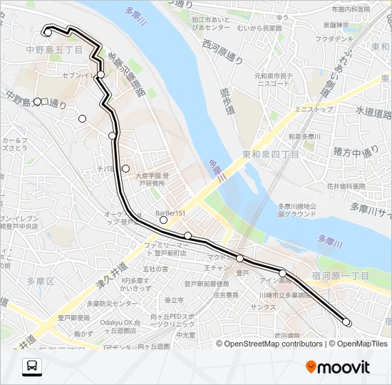 登２１ Bus Line Map