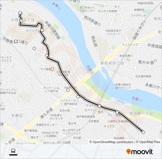 登２１ Bus Line Map