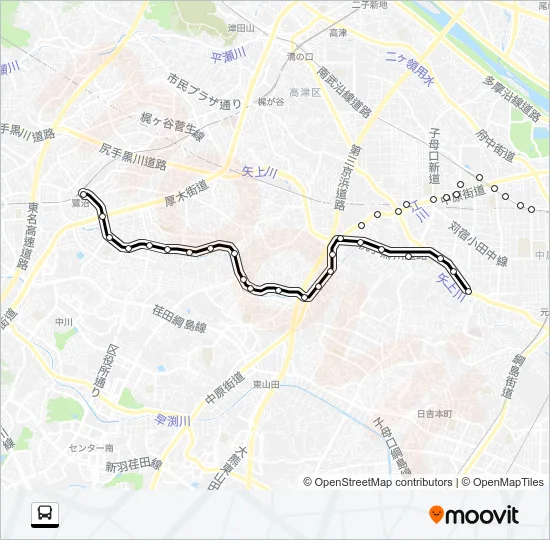 鷺０２ Bus Line Map
