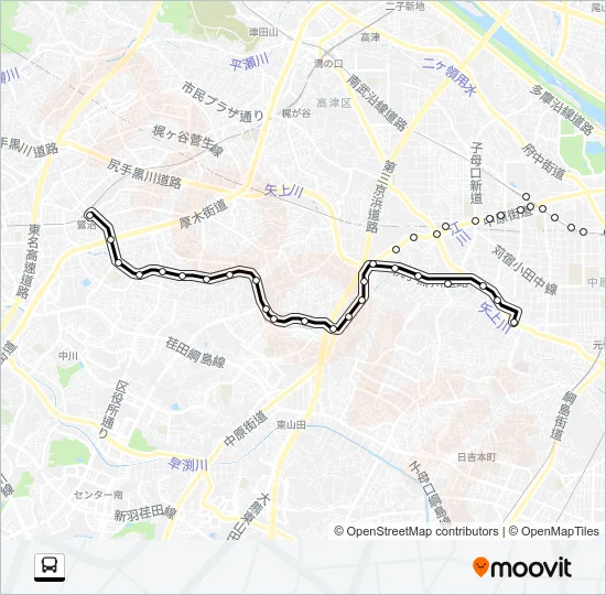 鷺０２ バスの路線図
